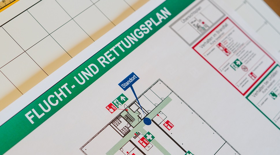 Wenn der Fluchtplan nicht dekorativ genug ist! 